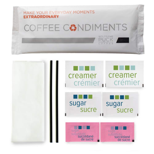 Wolfgang Puck Condiment Kit, White Wrapper